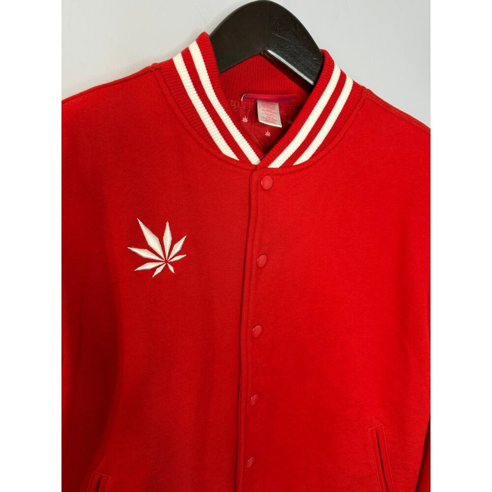 Medmen Red Versatile Bomber Jacket Unisex Sz XL - Picture 5 of 10